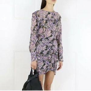 Isabel Marant Etoile Jirvina Purple Floral Dress